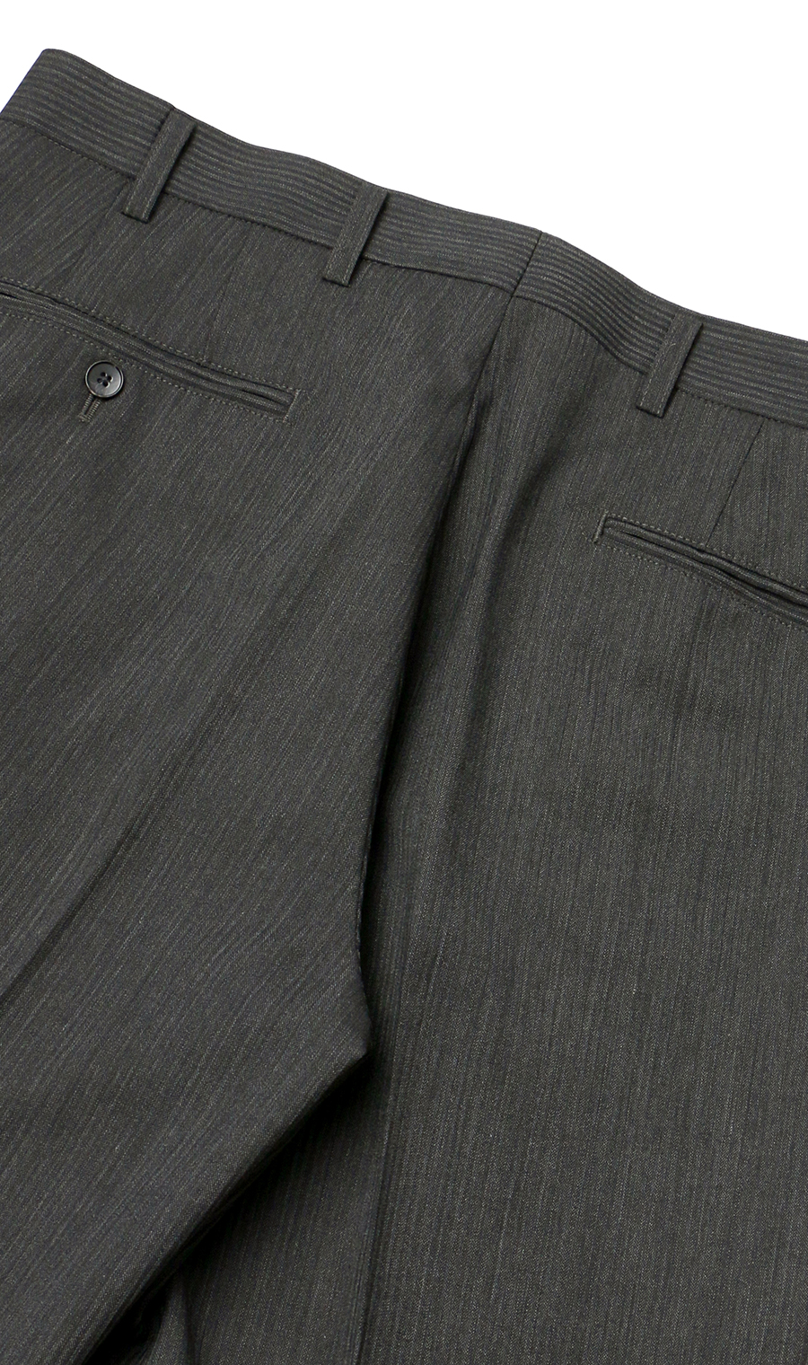 スタイリッシュスラックス【ノータック】【SOACOOL】 チャコール 76cm