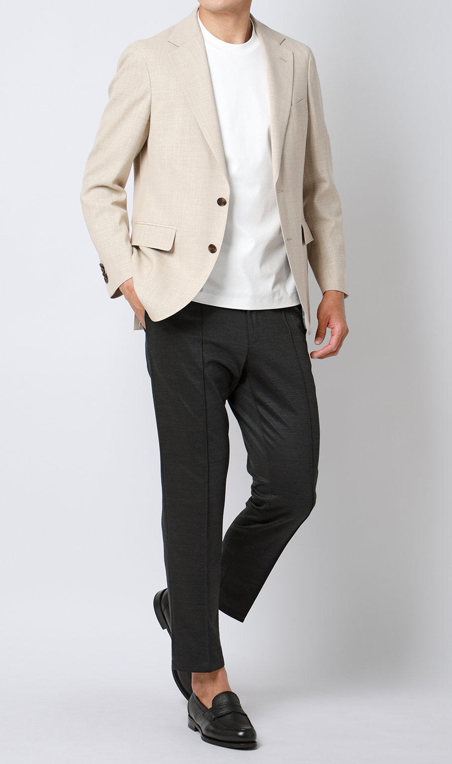 ニットパンツ【KNIT TROUSERS】【TOGA MODEL】【TOGA PANTS】【2026年モデル】【裾上げ済み】 グレー 76cm