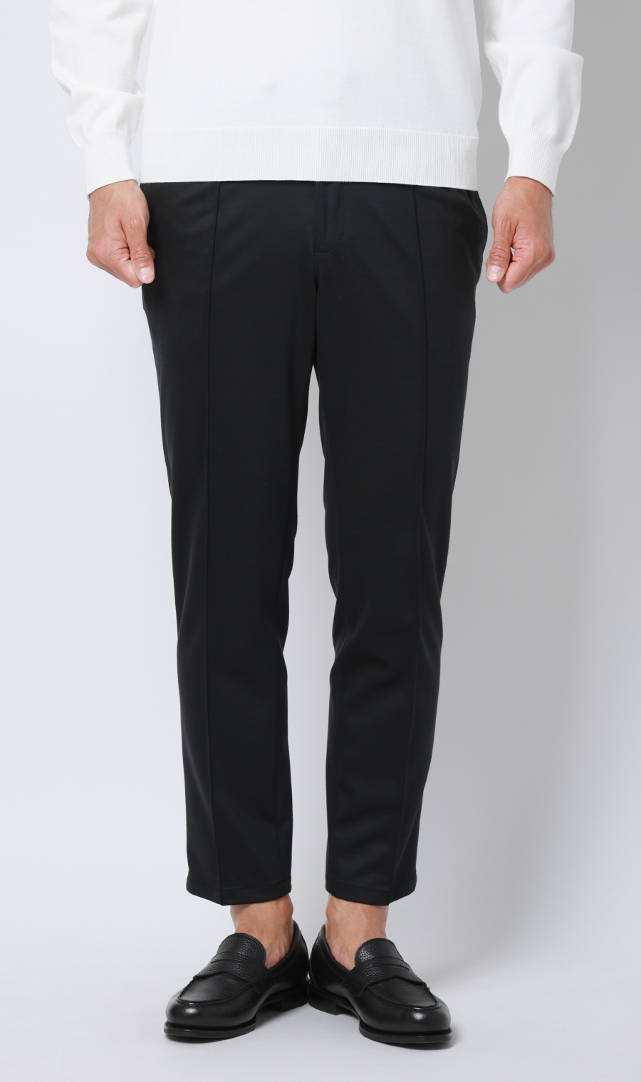 ニットパンツ【KNIT TROUSERS】【TOGA MODEL】【TOGA PANTS】【2026年モデル】【裾上げ済み】 ブラック 76cm