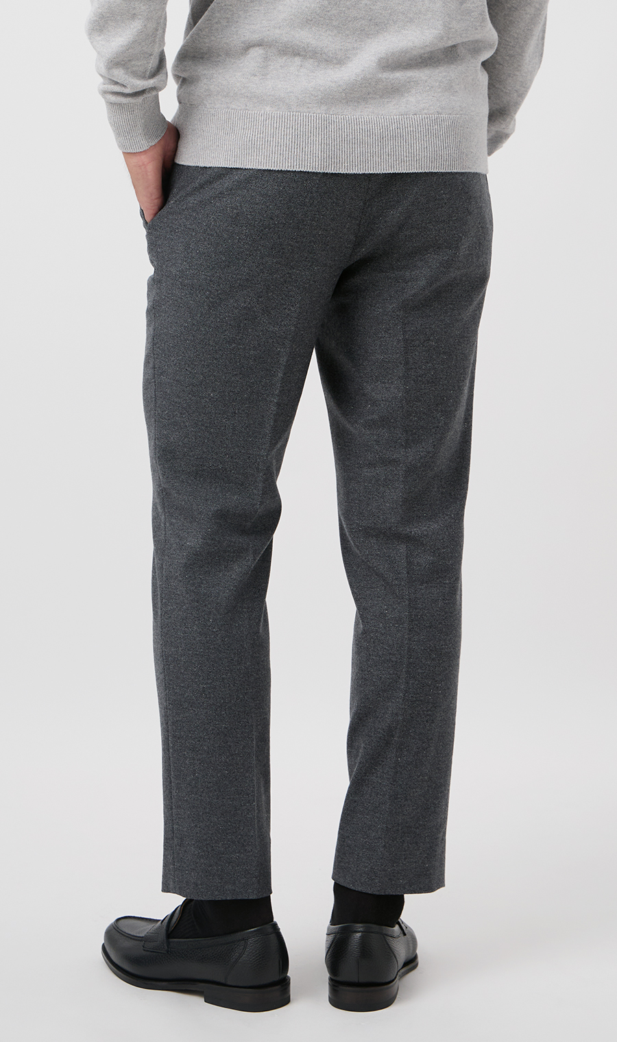 10/30販売開始|フランネルストレッチパンツ【TOGA PANTS】【2026年モデル】【FINAL EDITION】【裾上げ済み】 チャコール 88cm