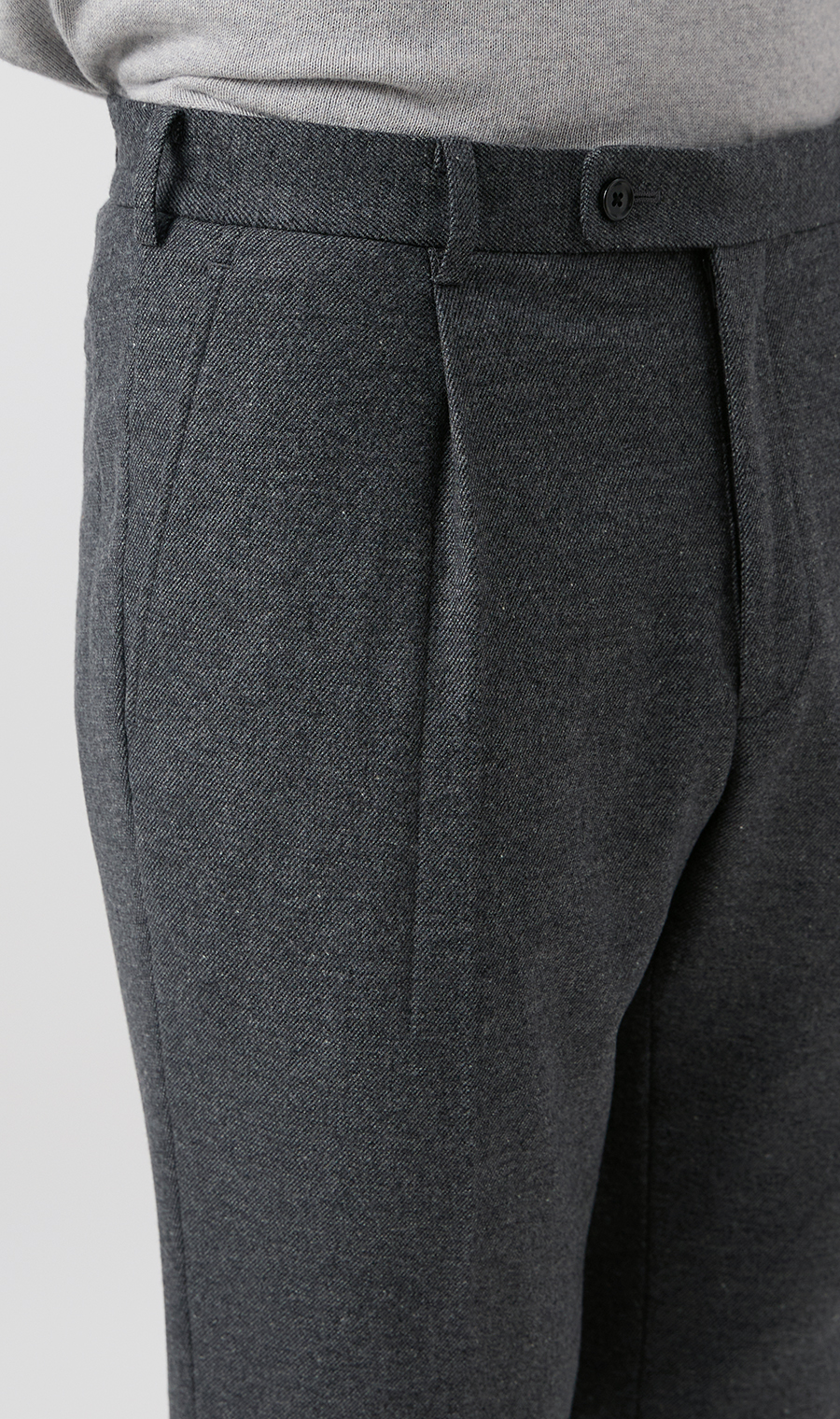10/30販売開始|フランネルストレッチパンツ【TOGA PANTS】【2026年モデル】【FINAL EDITION】【裾上げ済み】 チャコール 88cm