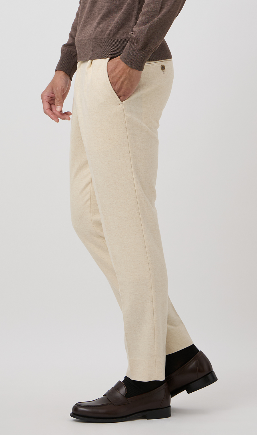 10/30販売開始|フランネルストレッチパンツ【TOGA PANTS】【2026年モデル】【FINAL EDITION】【裾上げ済み】 ベージュ 76cm