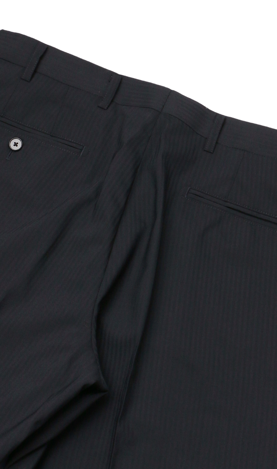 スタイリッシュスラックス【ノータック】 ネイビー 73cm