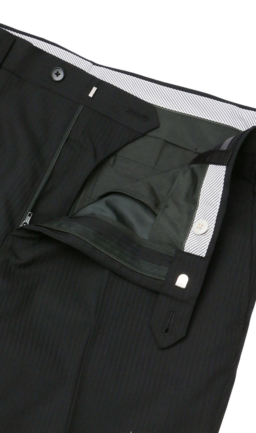 スタイリッシュスラックス【ノータック】 ブラック 73cm