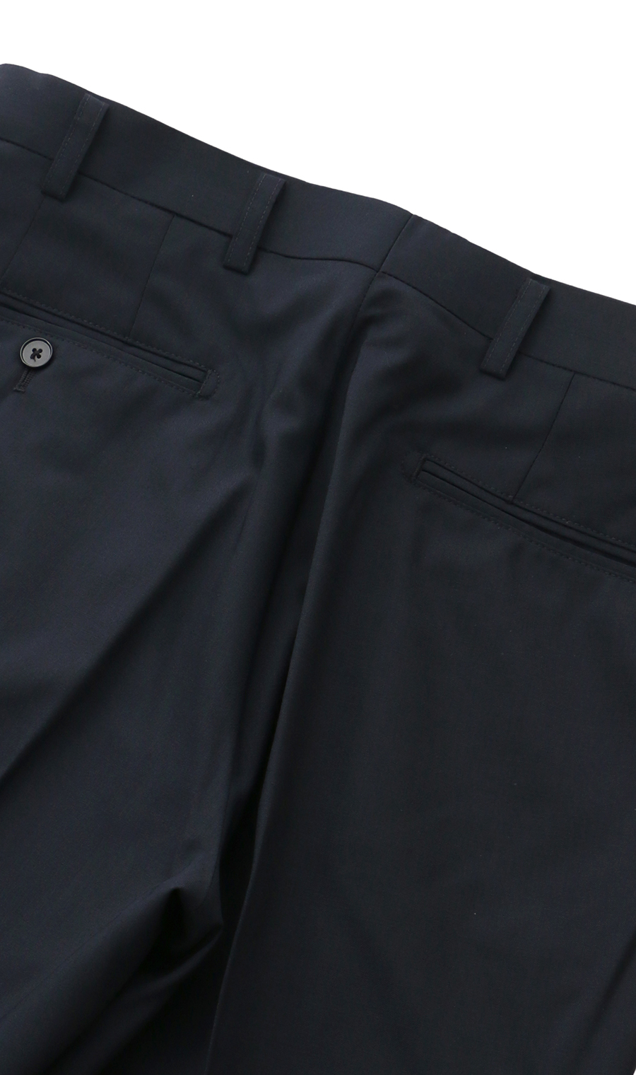 スタイリッシュスラックス【ノータック】 ネイビー 73cm