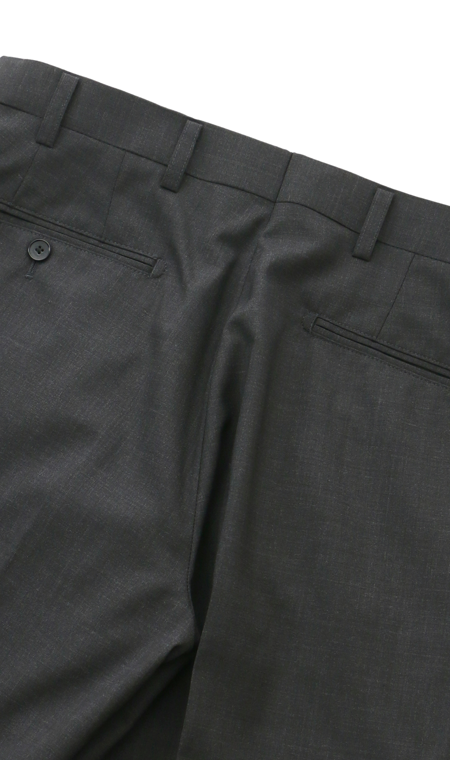 スタイリッシュスラックス【ノータック】 チャコール 73cm