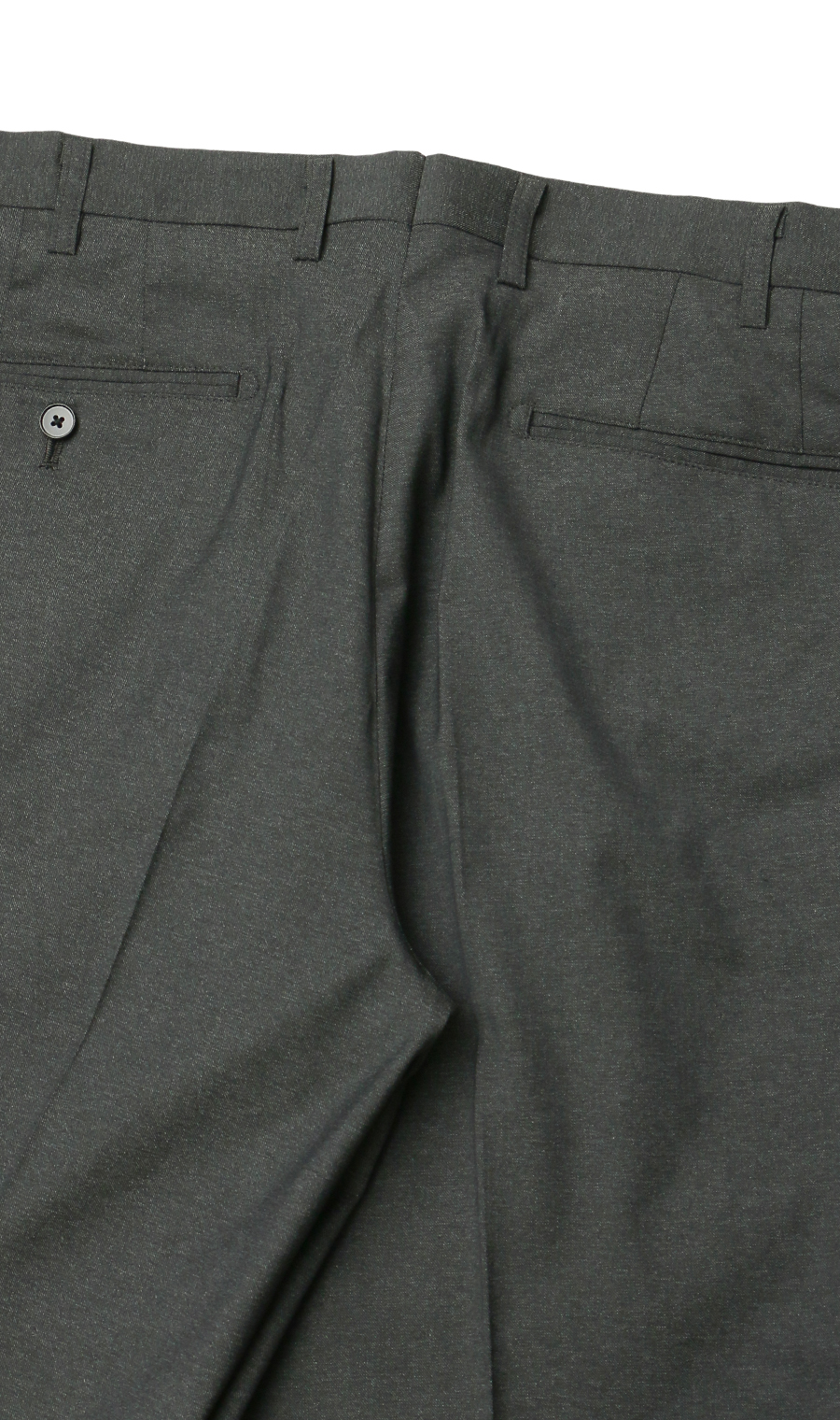 スタイリッシュスラックス【ノータック】【Plastics Smart】 チャコール 79cm