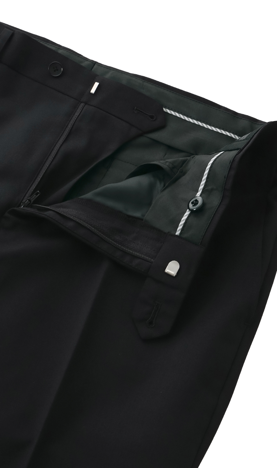 スタイリッシュスラックス【ノータック】【Plastics Smart】 ブラック 79cm