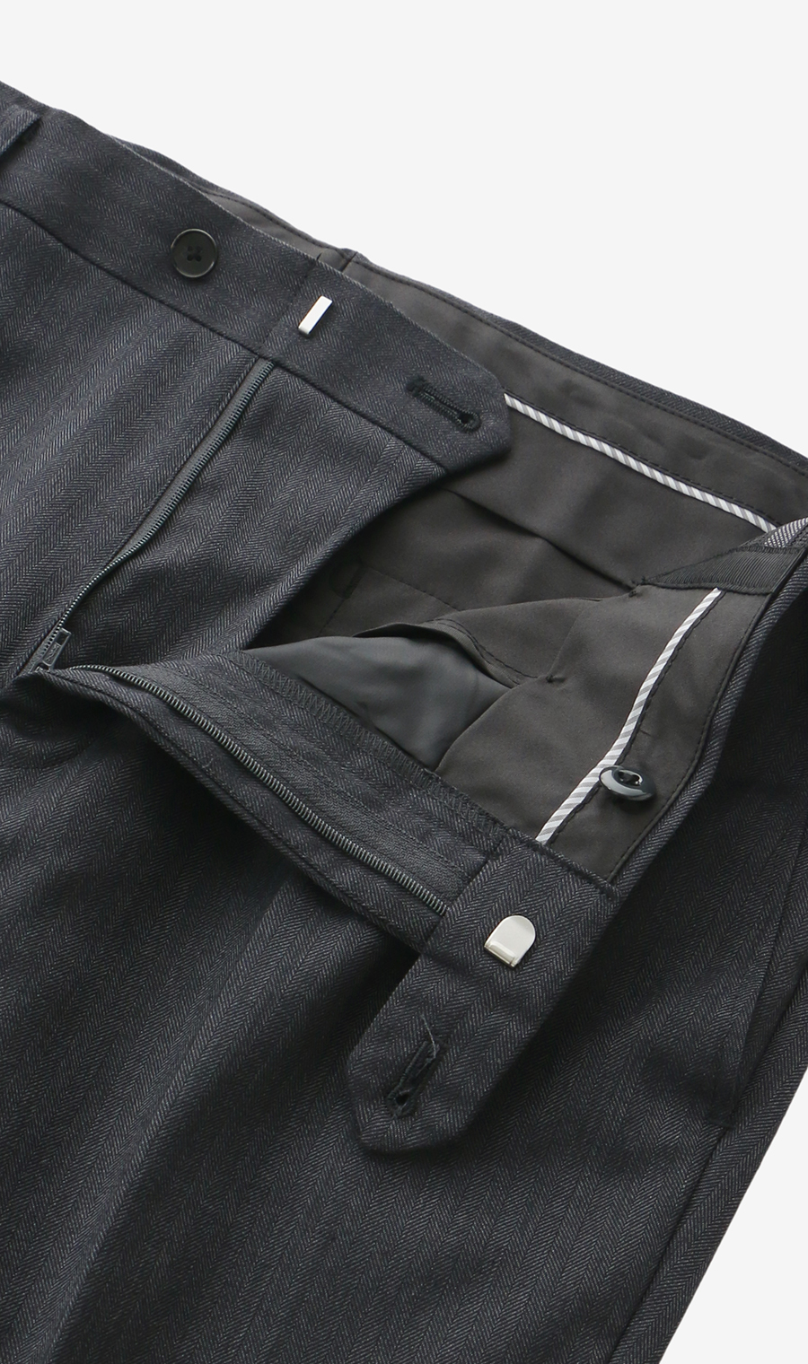 スタイリッシュスラックス【ノータック】【Plastics Smart】 グレー 70cm