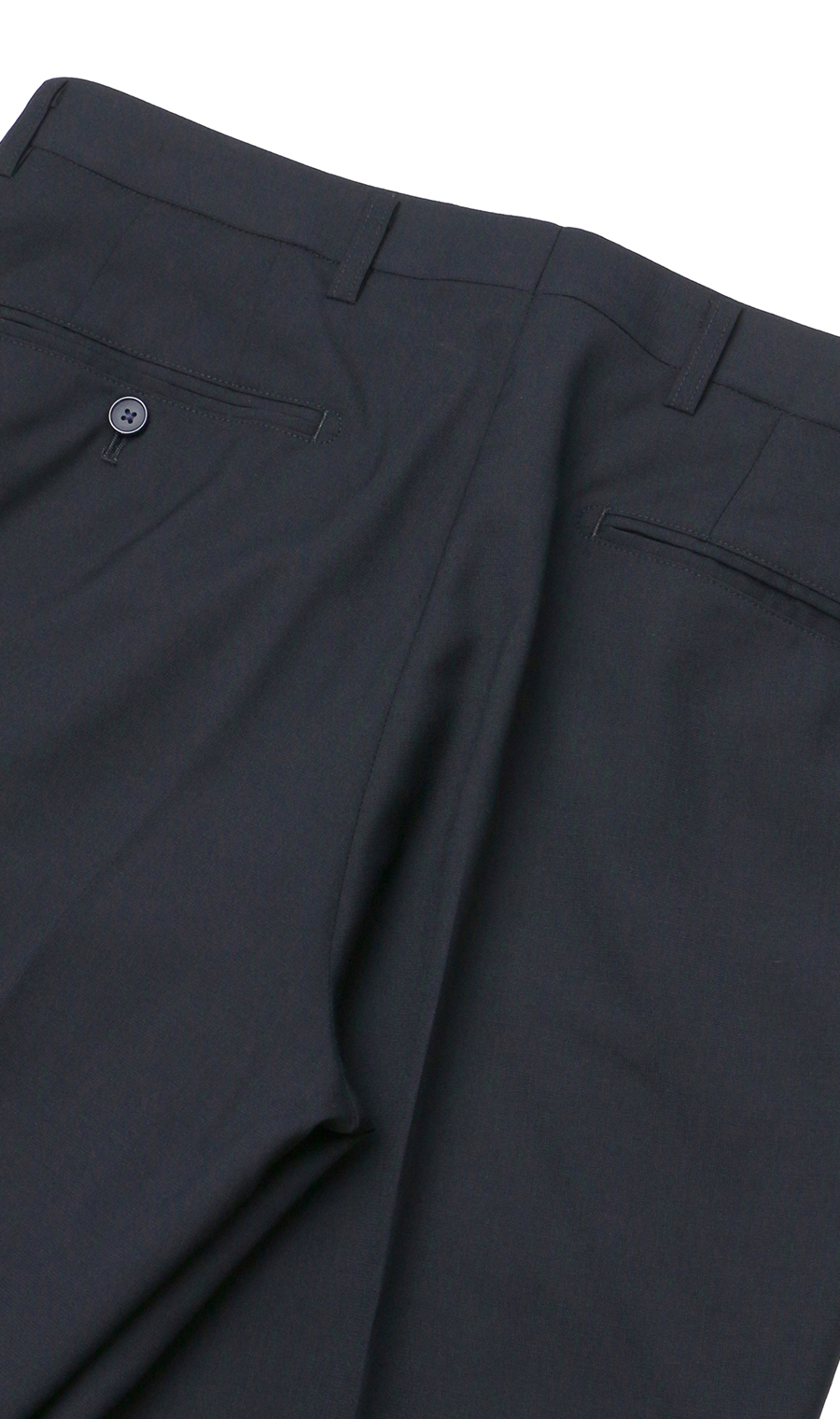 スタイリッシュスラックス【ノータック】【清涼】【Plastics Smart】 ネイビー 73cm