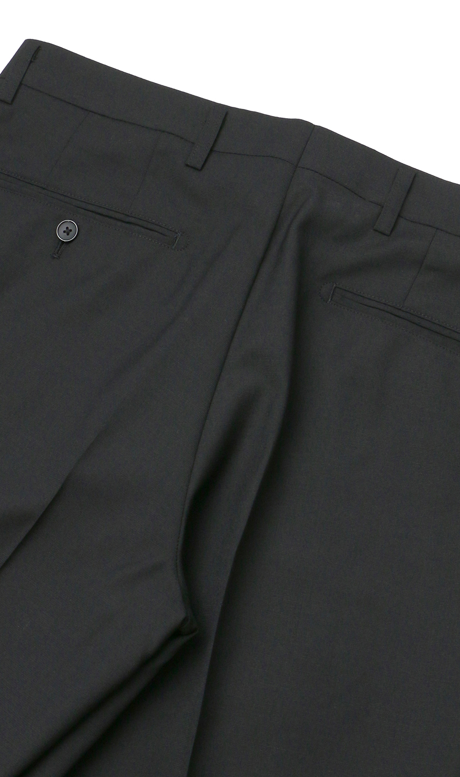 スタイリッシュスラックス【ノータック】【清涼】【Plastics Smart】 ブラック 73cm