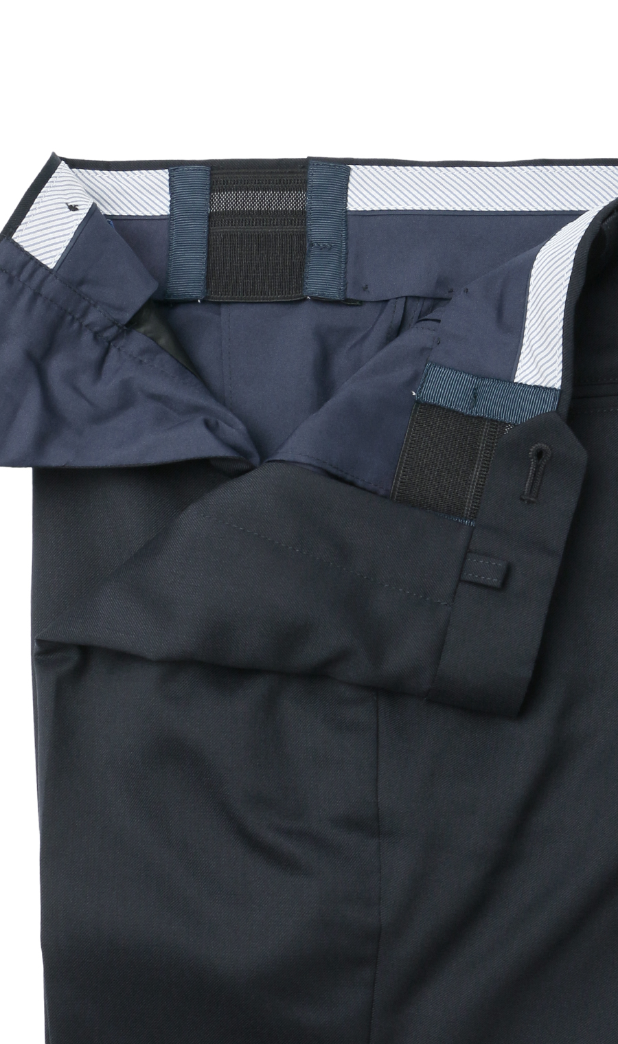 スタイリッシュスラックス【ノータック】【Plastics Smart】 ネイビー 70cm