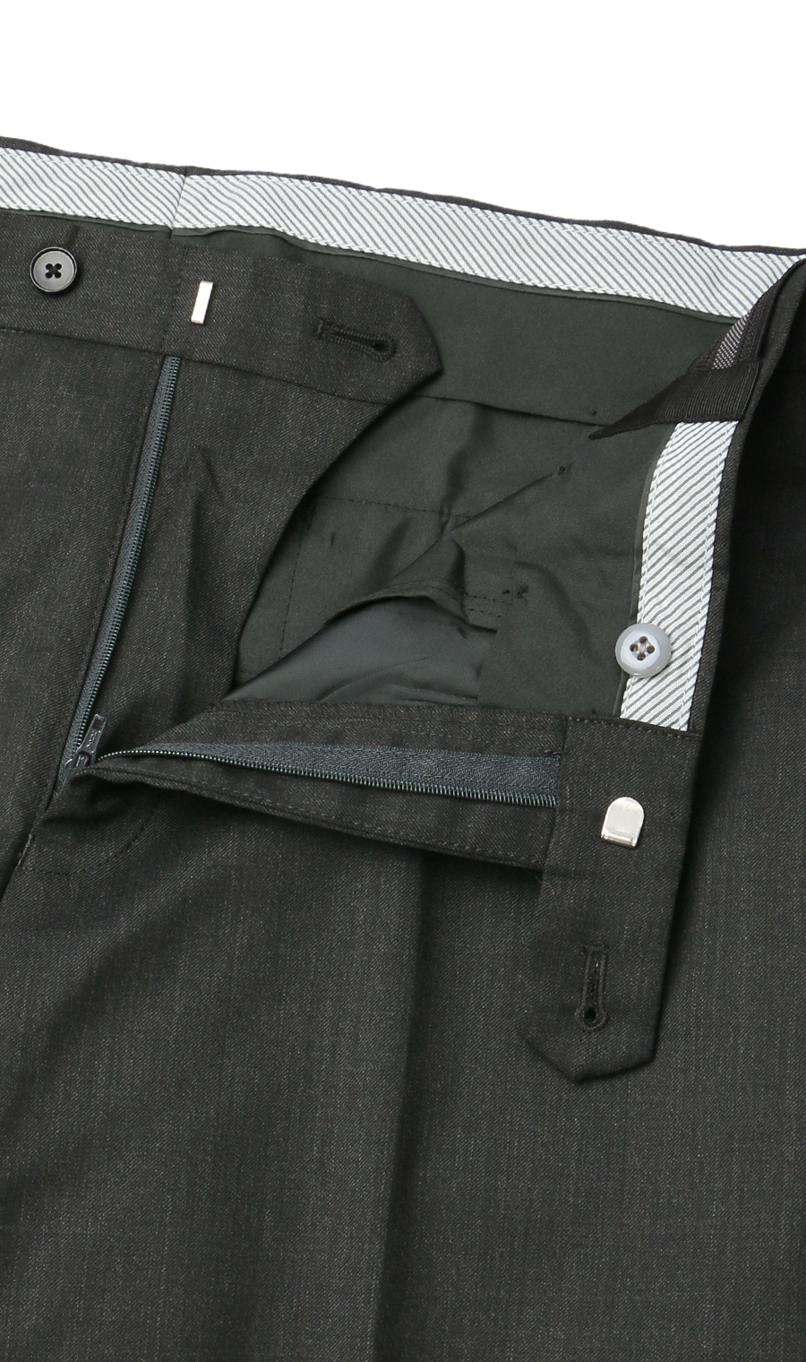 スタイリッシュスラックス【ノータック】【Plastics Smart】 チャコール 73cm