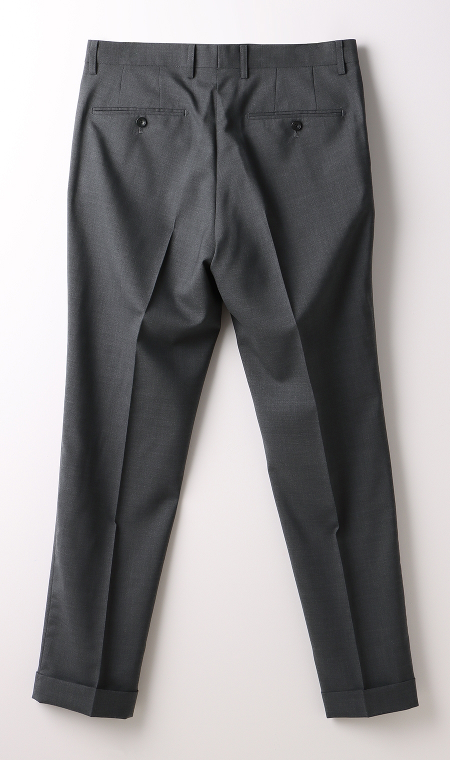 ワンタックテーパードパンツ《裾上げ済み》 チャコール S