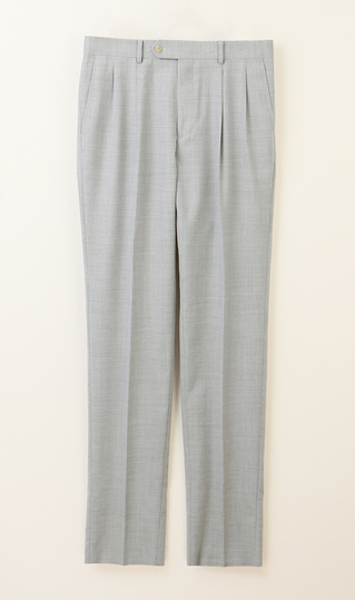 Two-pleat tapered pants [traditional style]