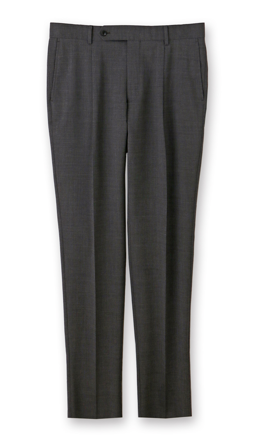 ワンプリーツテーパードパンツ グレー S