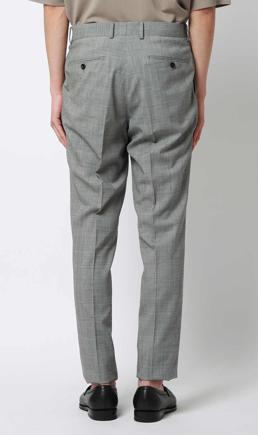 ワンプリーツテーパードパンツ【Plastics Smart】 グレー S