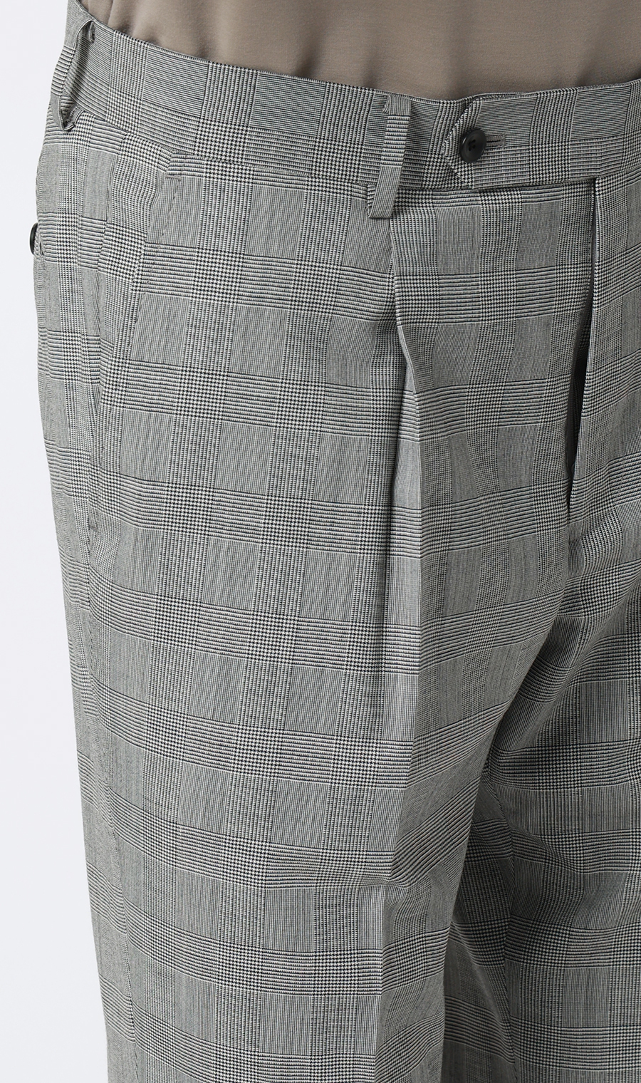 ワンプリーツテーパードパンツ【Plastics Smart】 グレー S