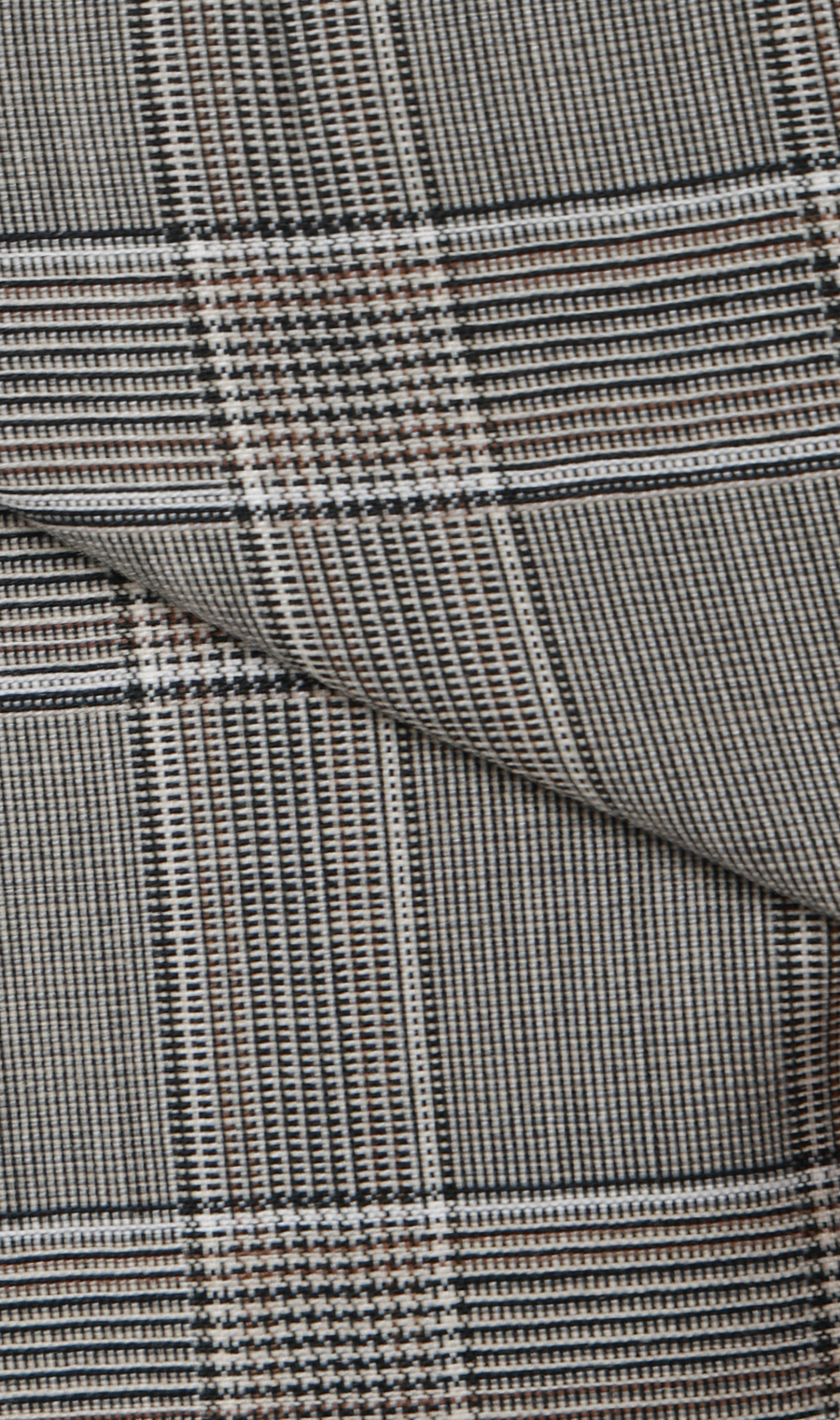 ツープリーツテーパードパンツ グレージュ S