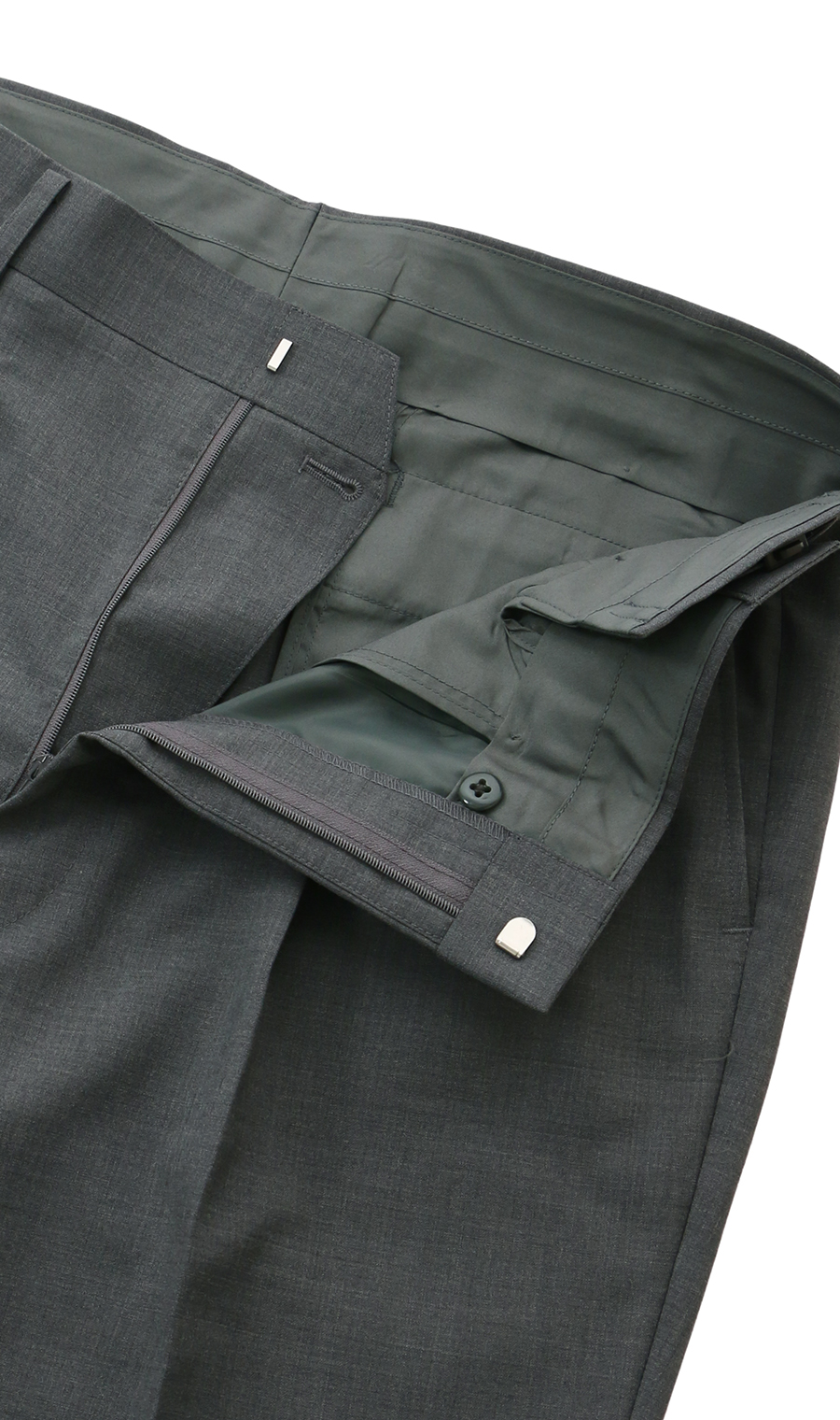 スタンダードスラックス【ツータック】 グレー 91cm