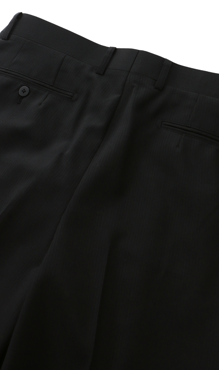 スタンダードスラックス【ツータック】 ブラック 88cm