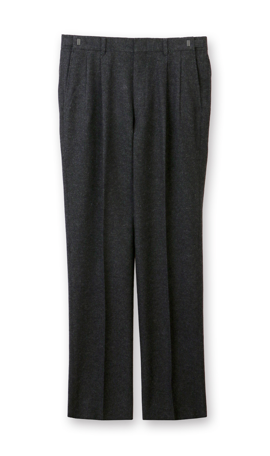 スタンダードスラックス【ツータック】【Plastics Smart】 チャコール 85cm