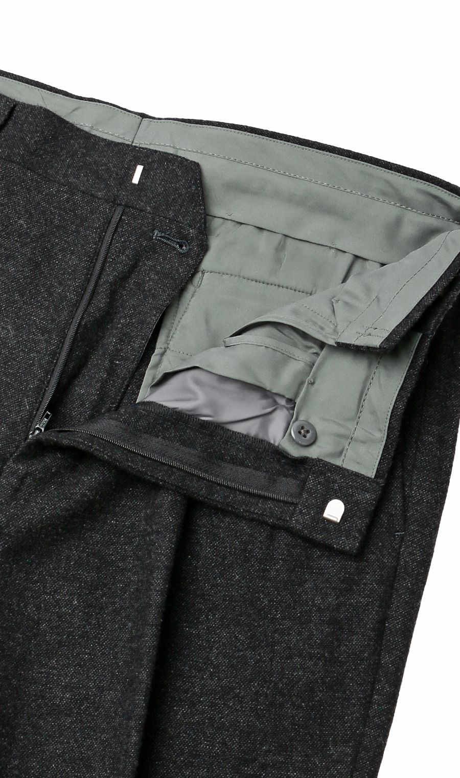 スタンダードスラックス【ツータック】【Plastics Smart】 チャコール 85cm