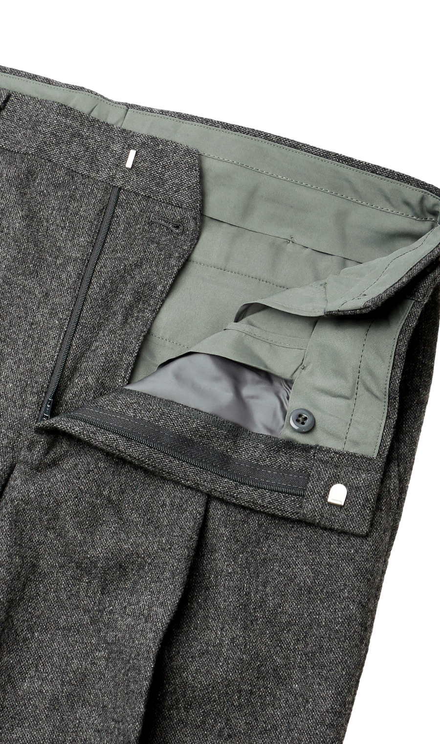 スタンダードスラックス【ツータック】【Plastics Smart】 グレー 94cm