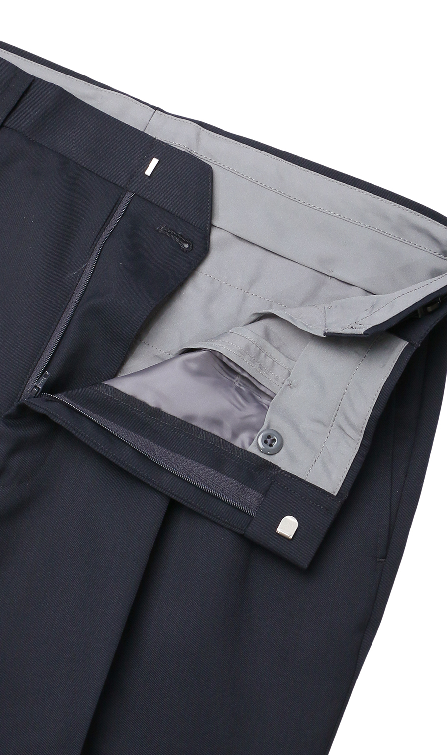 スタンダードスラックス【ツータック】【Plastics Smart】 ネイビー 120cm