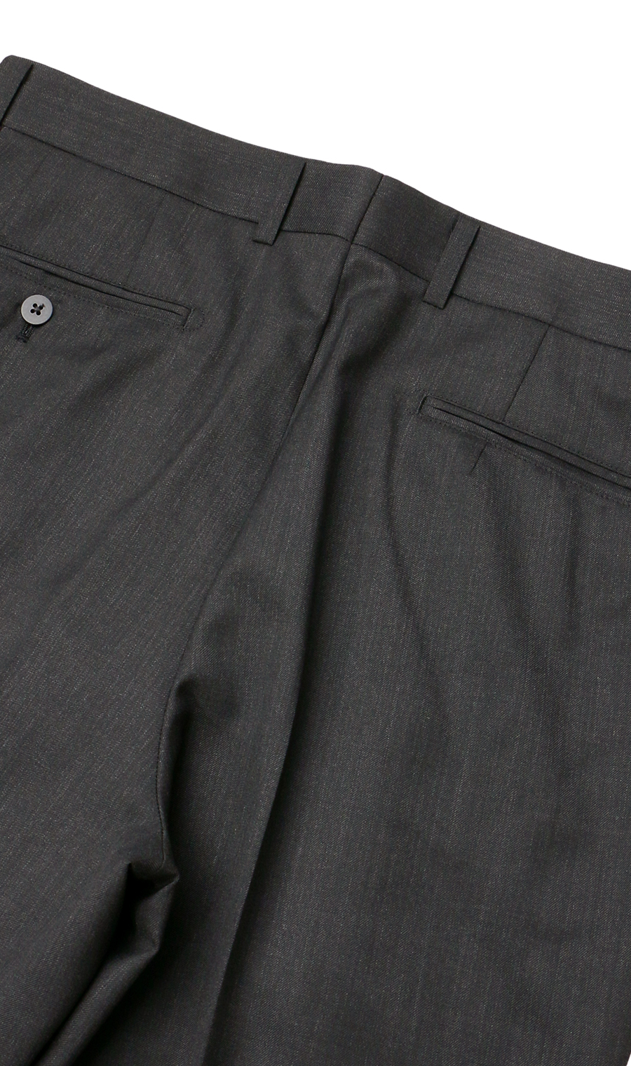 スタンダードスラックス【ツータック】【Plastics Smart】 チャコール 115cm