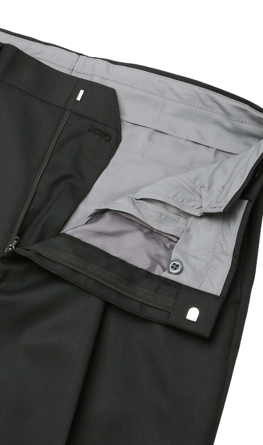 スタンダードスラックス【ツータック】【Plastics Smart】 ブラック 110cm