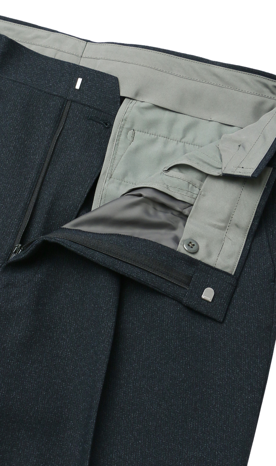 スタンダードスラックス【ツータック】【Plastics Smart】 ネイビー 91cm