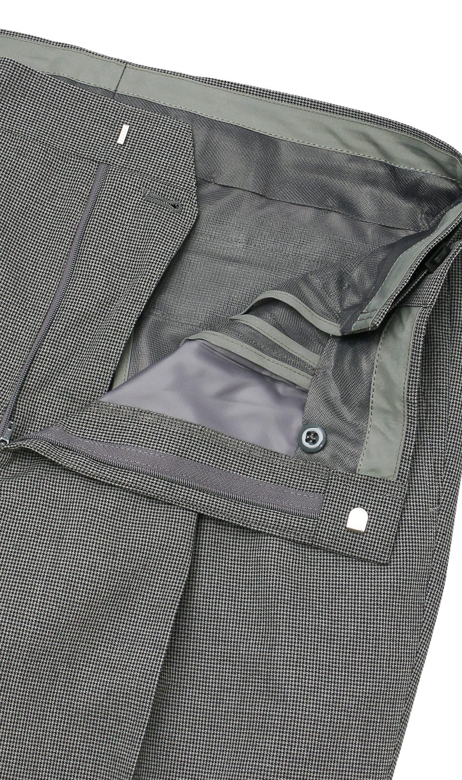 スタンダードスラックス【ツータック】【清涼】【Plastics Smart】 グレー 76cm