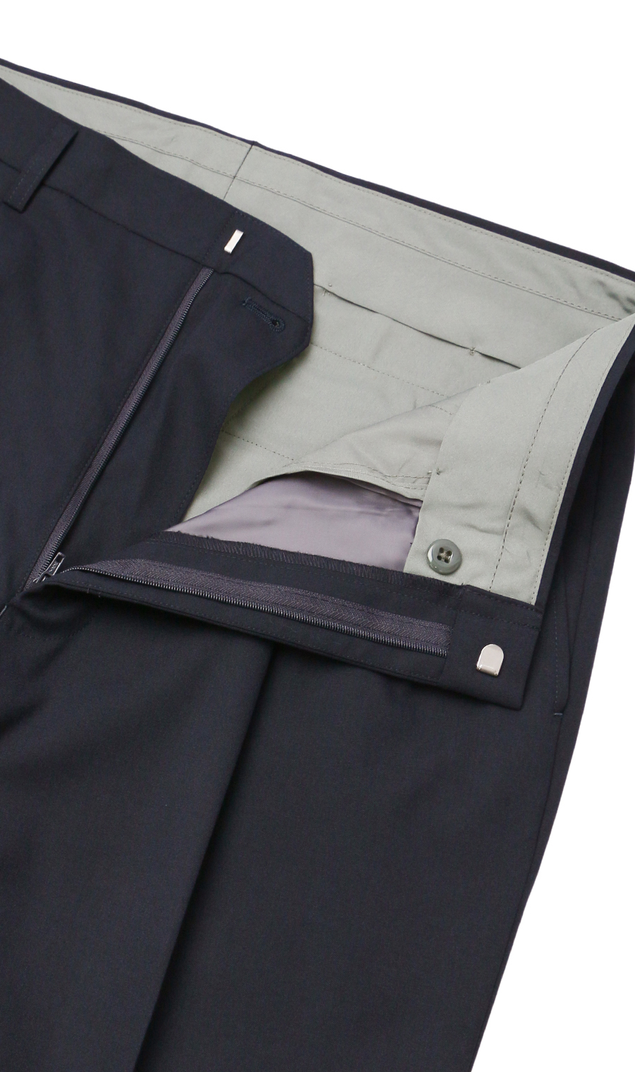 スタンダードスラックス【ツータック】【Plastics Smart】 ネイビー 79cm