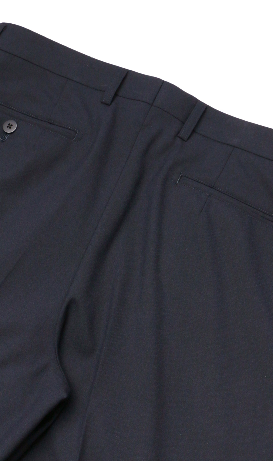 スタンダードスラックス【ツータック】【Plastics Smart】 ネイビー 79cm