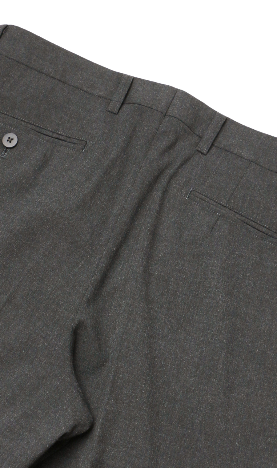 スタンダードスラックス【ツータック】【Plastics Smart】 チャコール 79cm