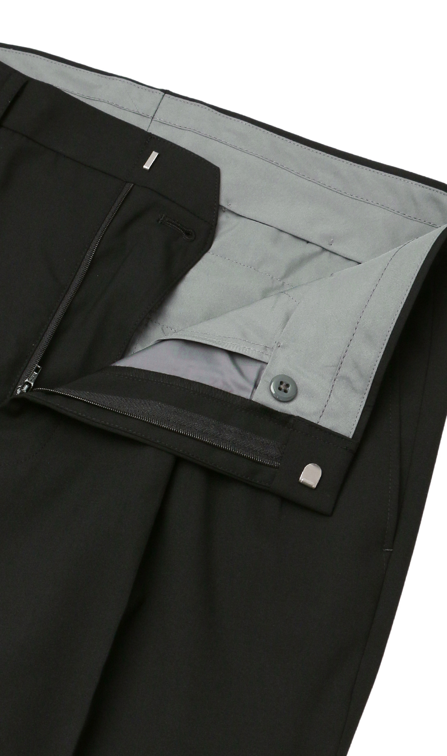 スタンダードスラックス【ツータック】【Plastics Smart】 ブラック 79cm