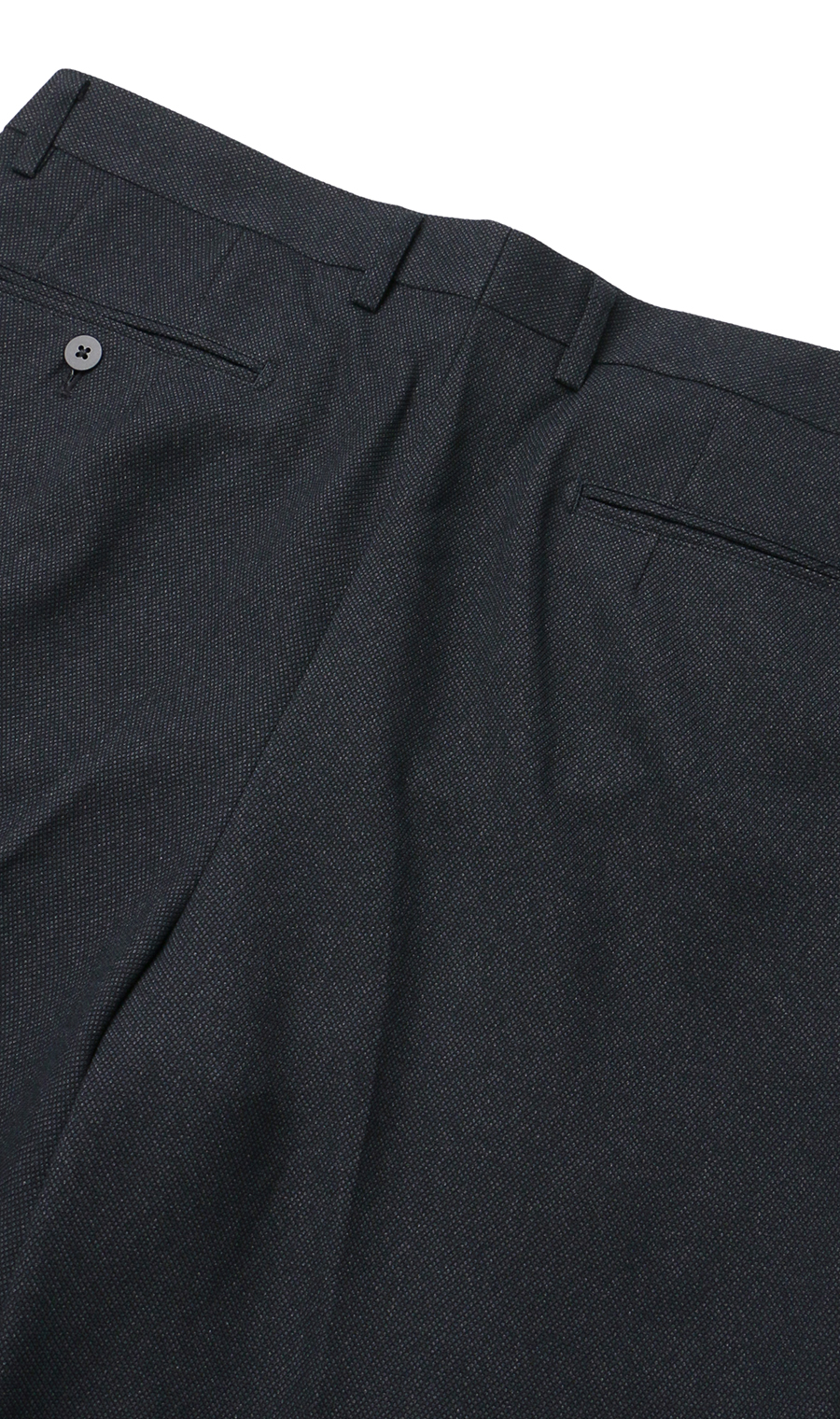 スタンダードスラックス【ツータック】【Plastics Smart】 ネイビー 88cm