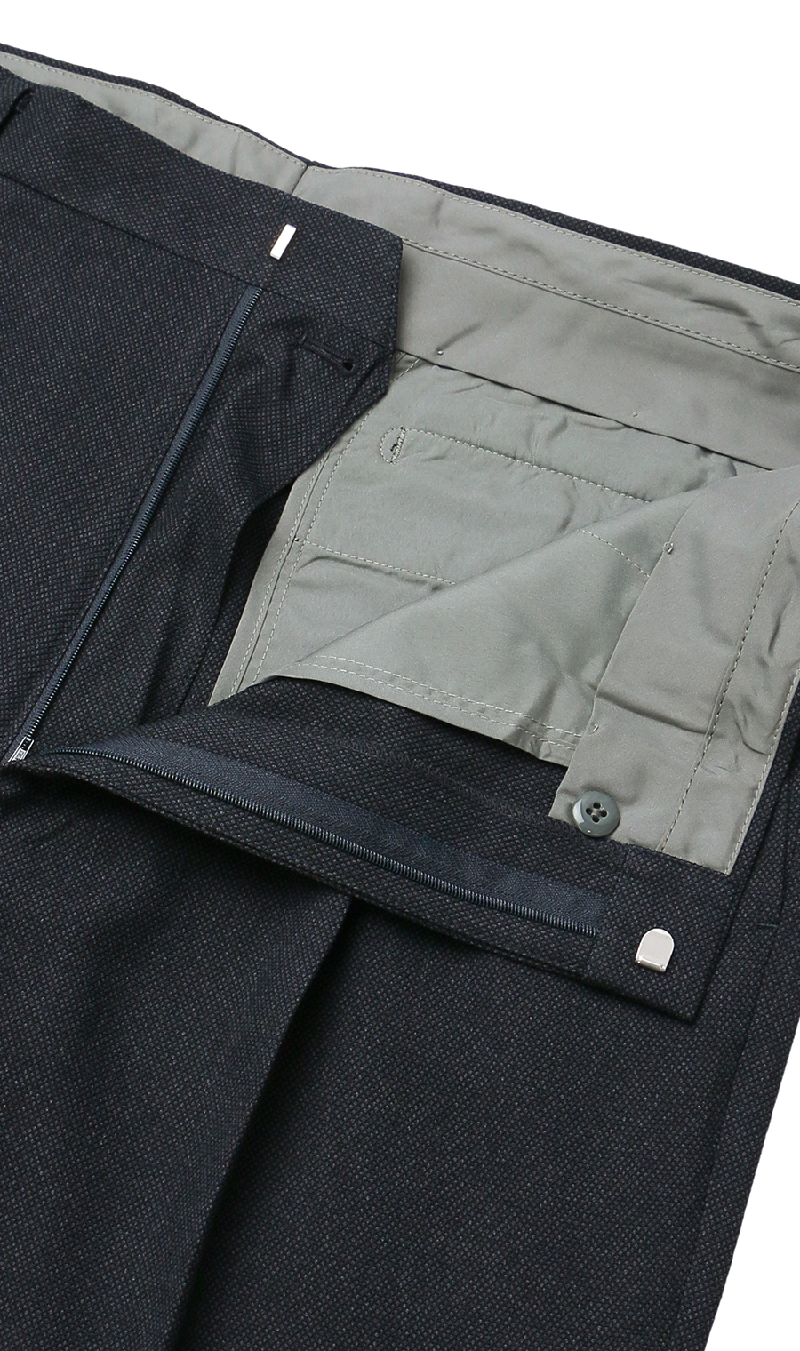 スタンダードスラックス【ツータック】【Plastics Smart】 ネイビー 88cm