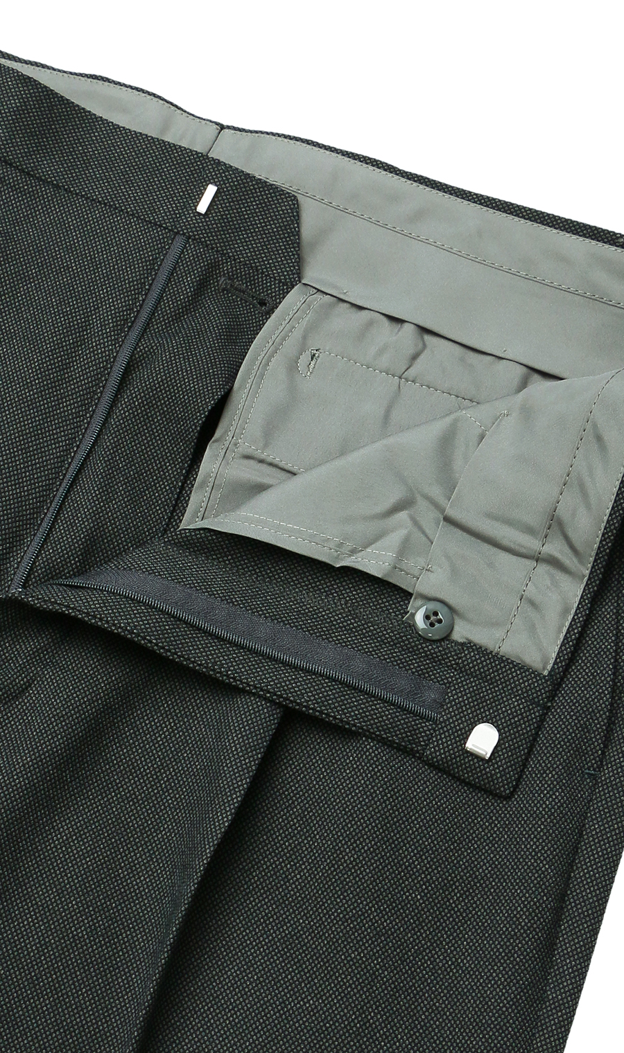 スタンダードスラックス【ツータック】【Plastics Smart】 グレー 88cm