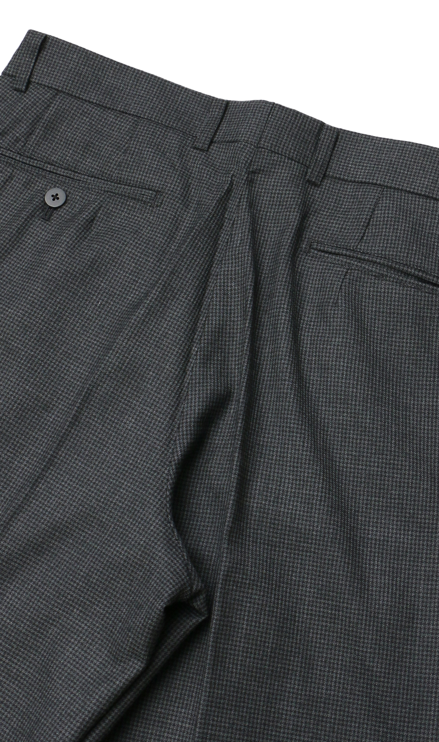 スタンダードスラックス【ツータック】【Plastics Smart】 グレー 94cm