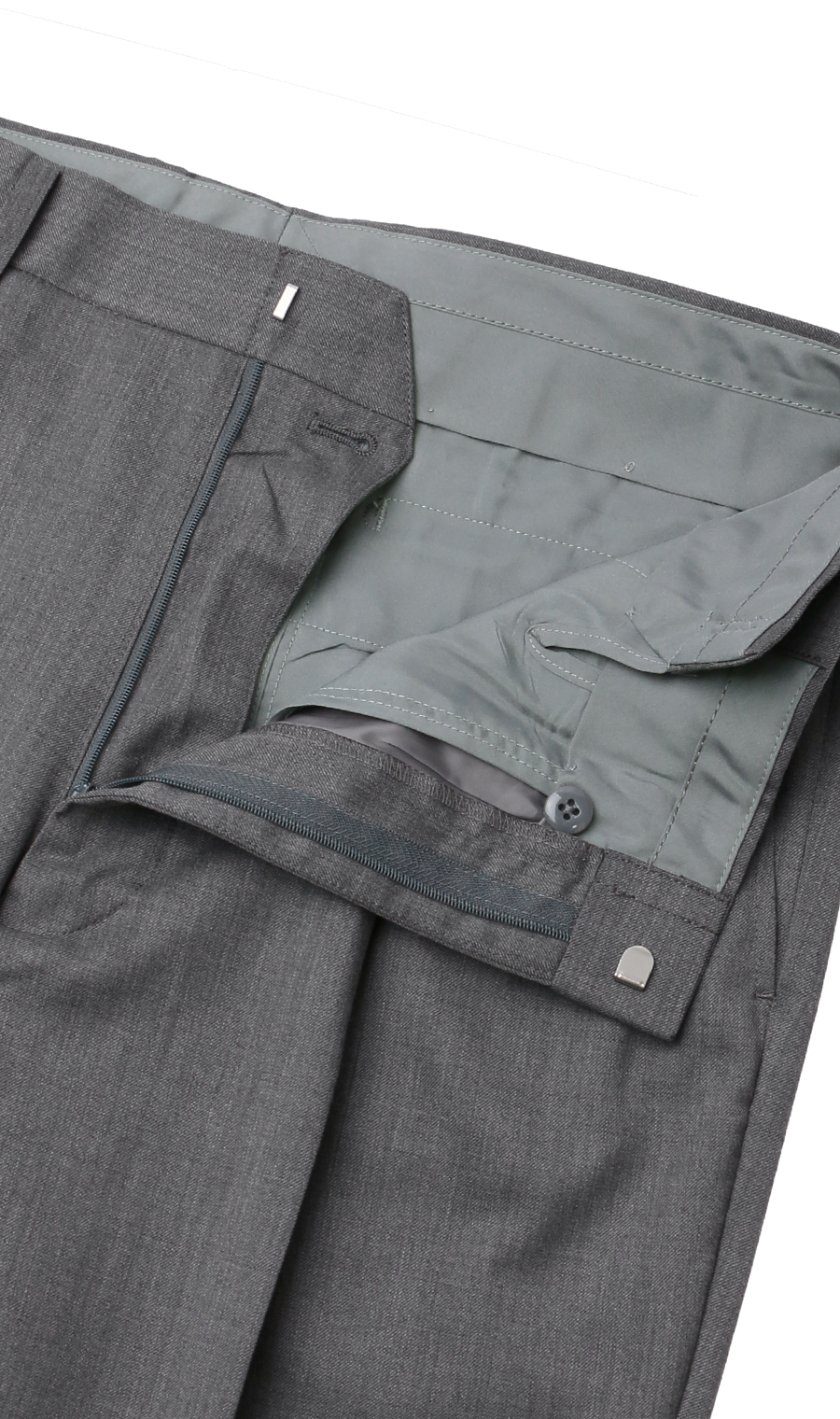 スタンダードスラックス【ツータック】【Plastics Smart】 グレー 115cm