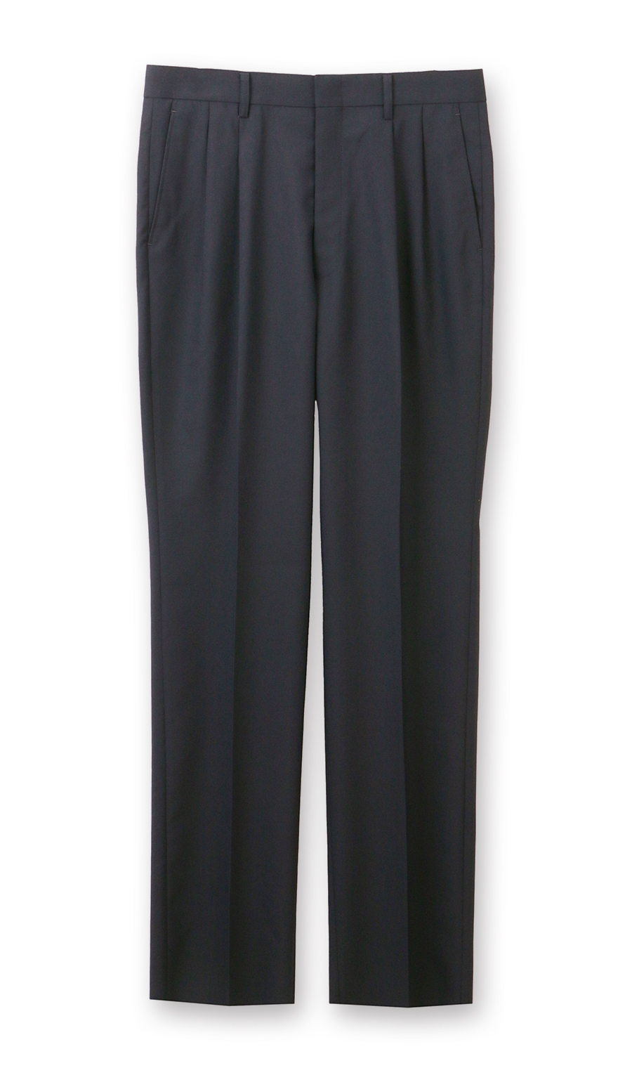 スタンダードスラックス【ツータック】【セットアップ着用可】 ネイビー 70cm