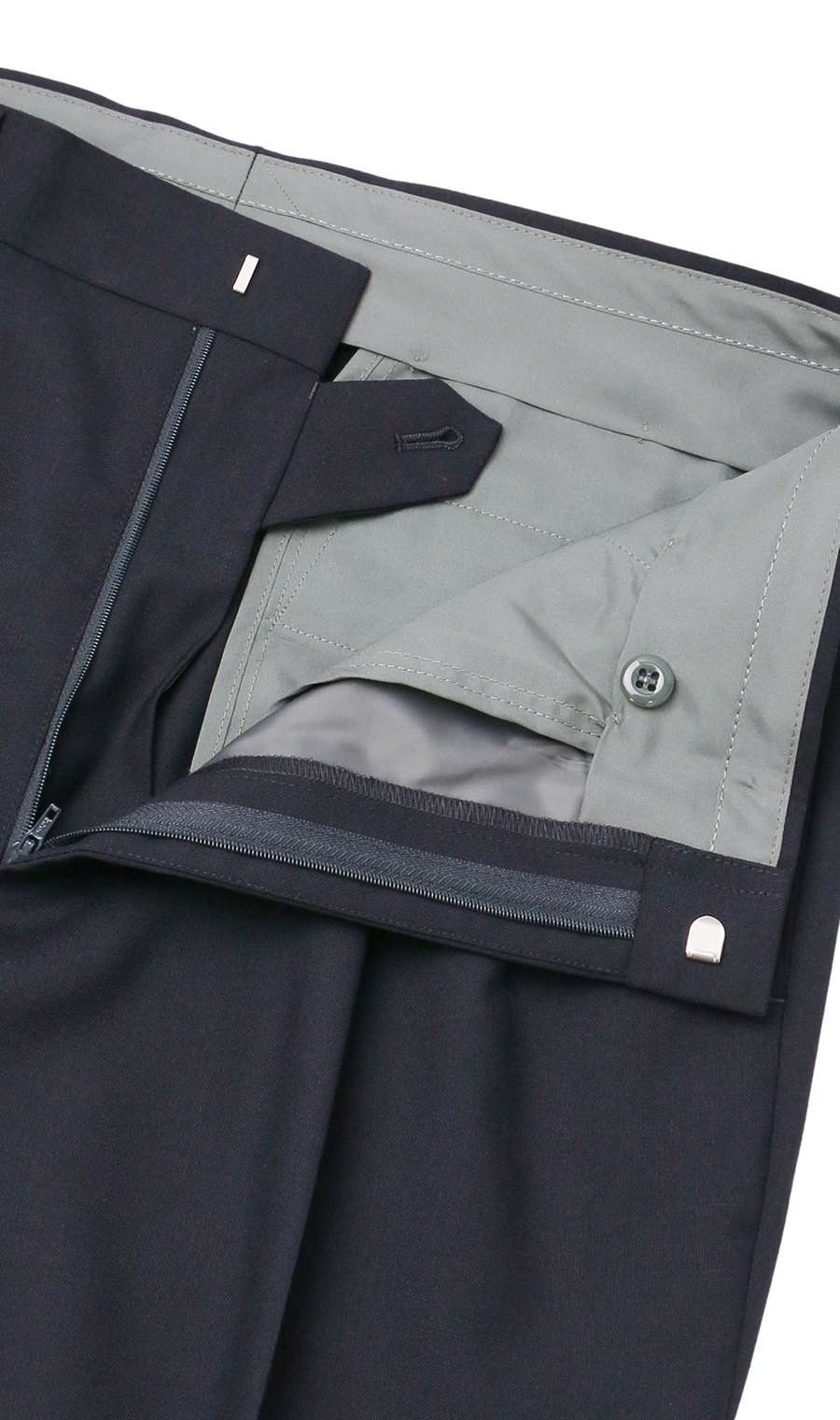 スタンダードスラックス【ツータック】【セットアップ着用可】 ネイビー 70cm