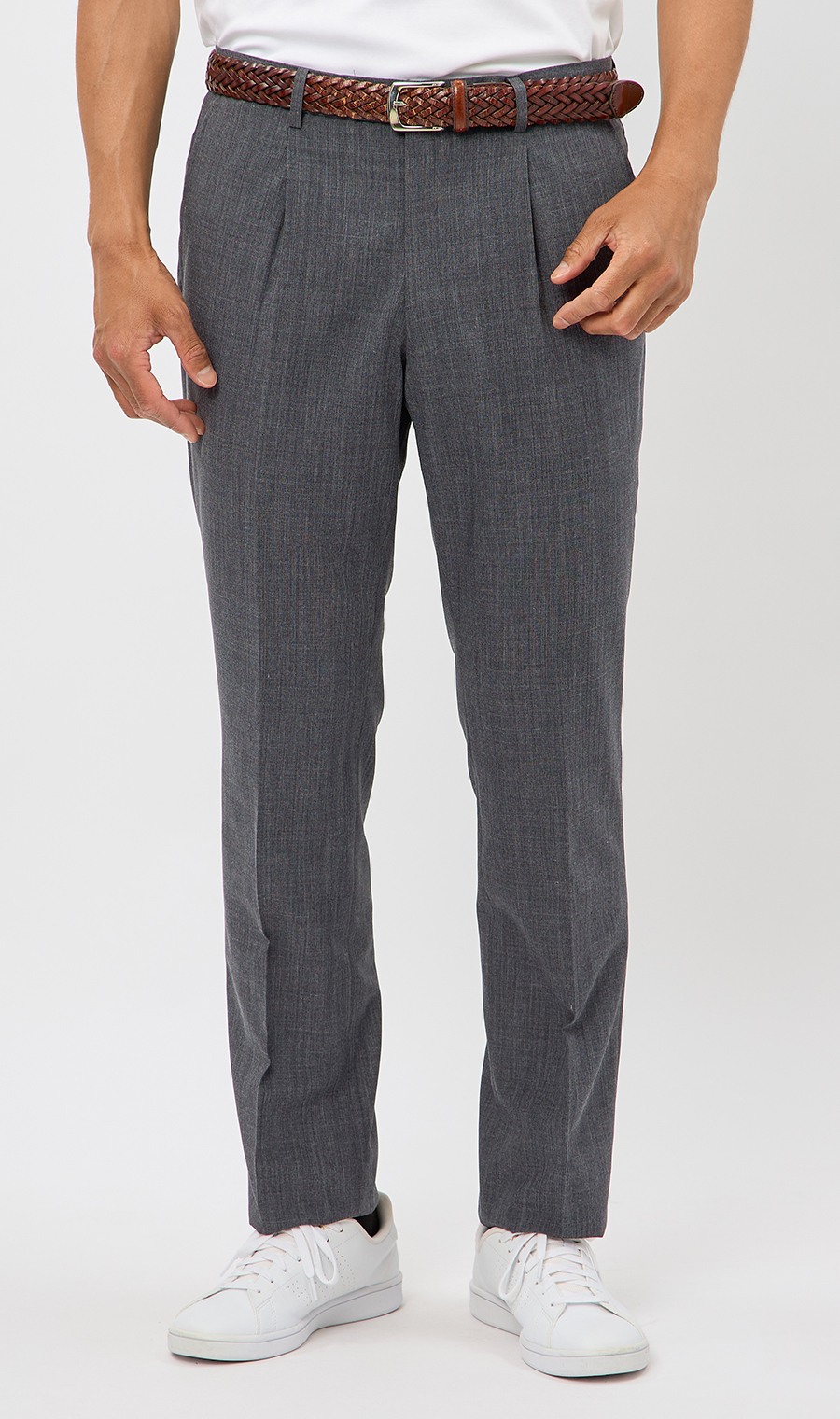 プレミアムスタンダードスラックス【ワンタック】 ネイビー 79cm