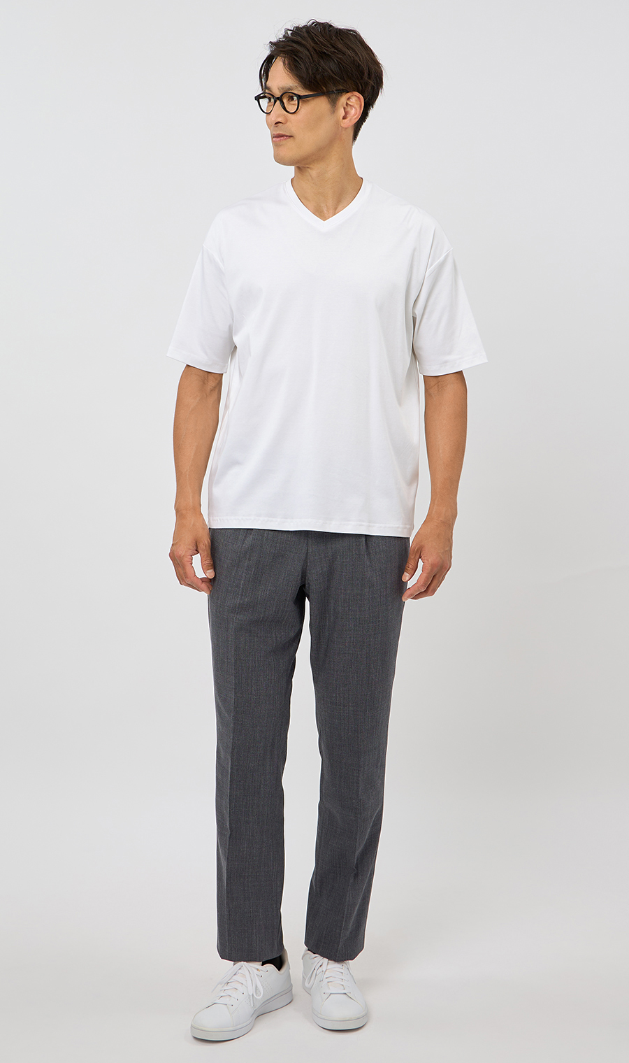 プレミアムスタンダードスラックス【ワンタック】 ネイビー 79cm