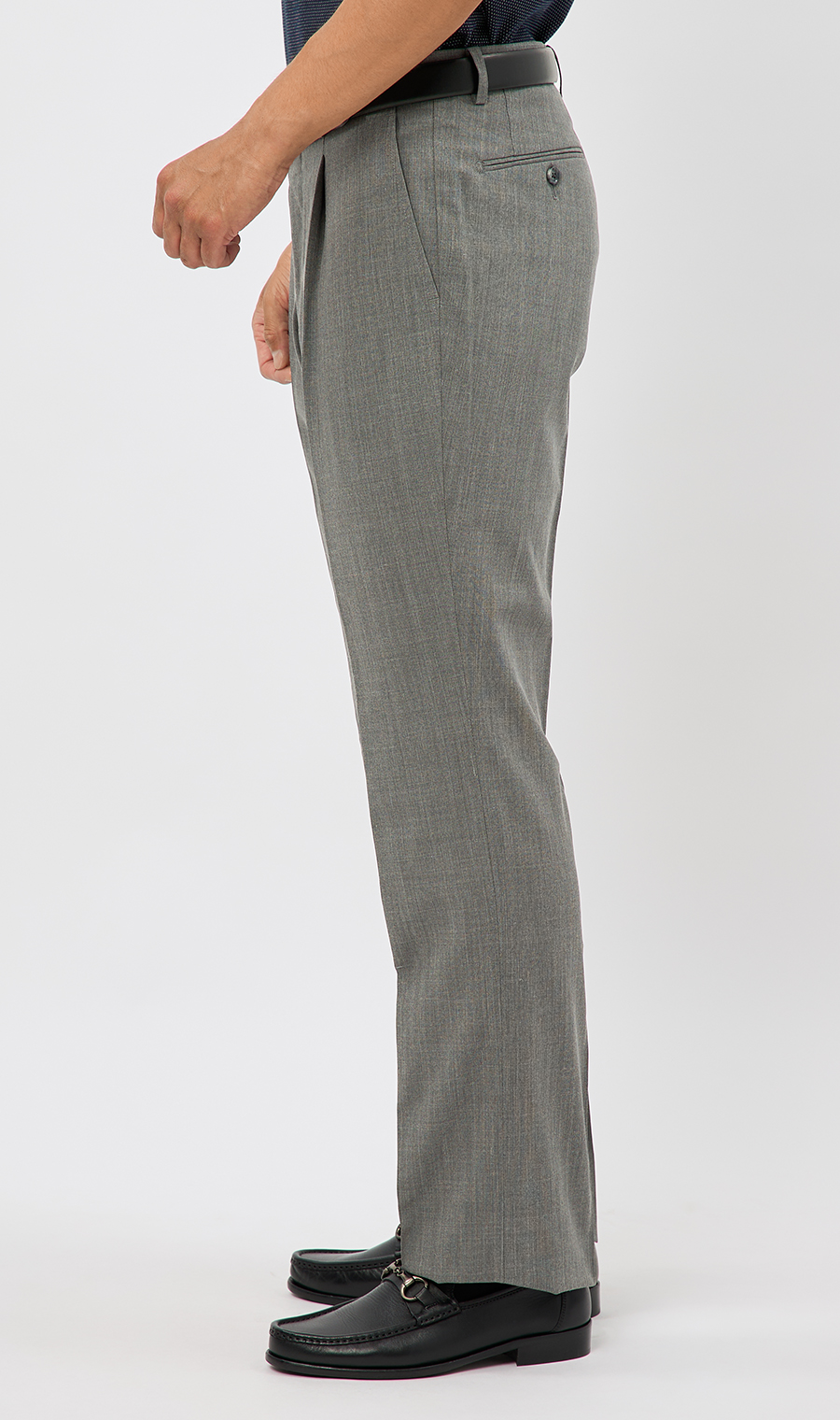 プレミアムスタンダードスラックス【ワンタック】 グレー 79cm