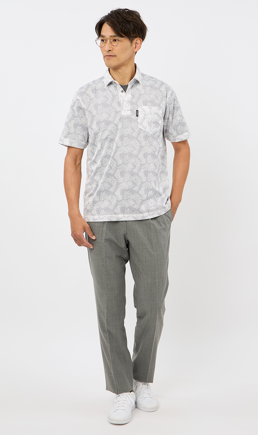 プレミアムスタンダードスラックス【ワンタック】 グレー 79cm