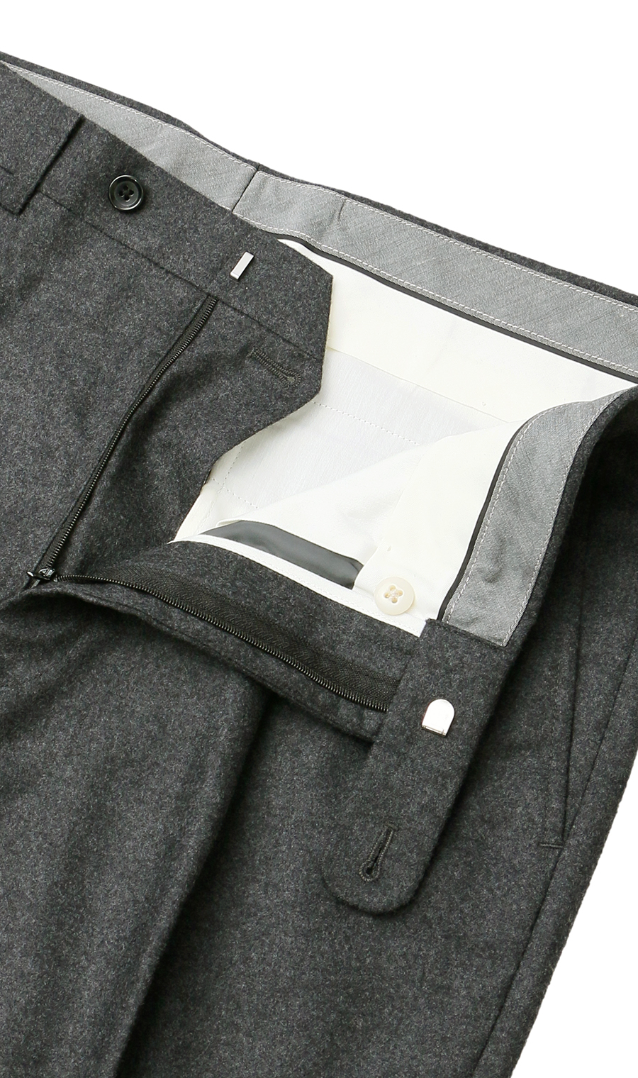 プレミアムスタンダードスラックス【ワンタック】 チャコール 85cm