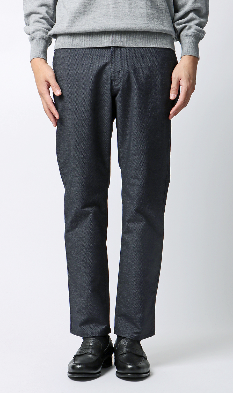 ハイストレッチパンツ【裾上げ済み】 ネイビー M